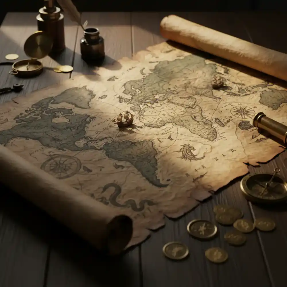 Map depicting the Age of Discovery