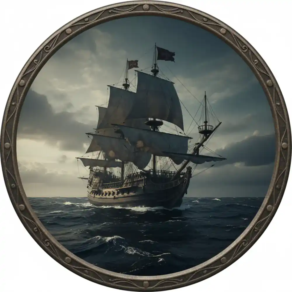 Icon representing 17th century, a sailing ship
