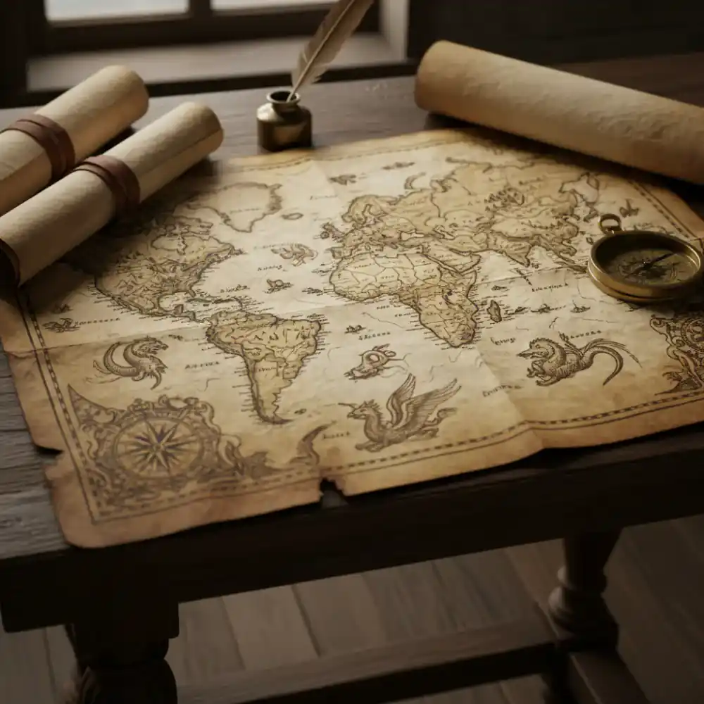A finely detailed antique map, representing MapVault's curated collection.