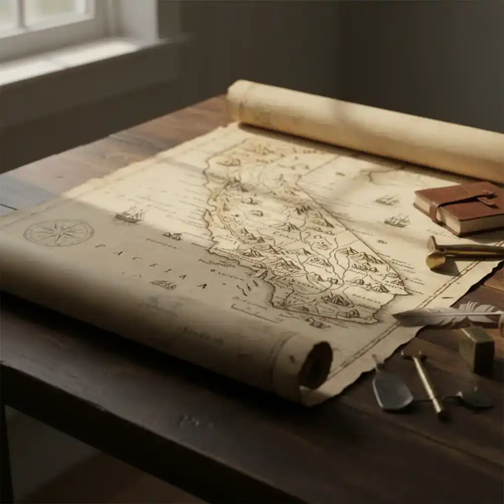 New arrival: Map of California during the Gold Rush era